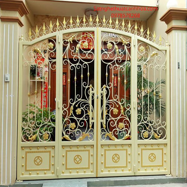 cửa cổng sắt nghệ thuật uy tín chất lượng tại Hà Nội