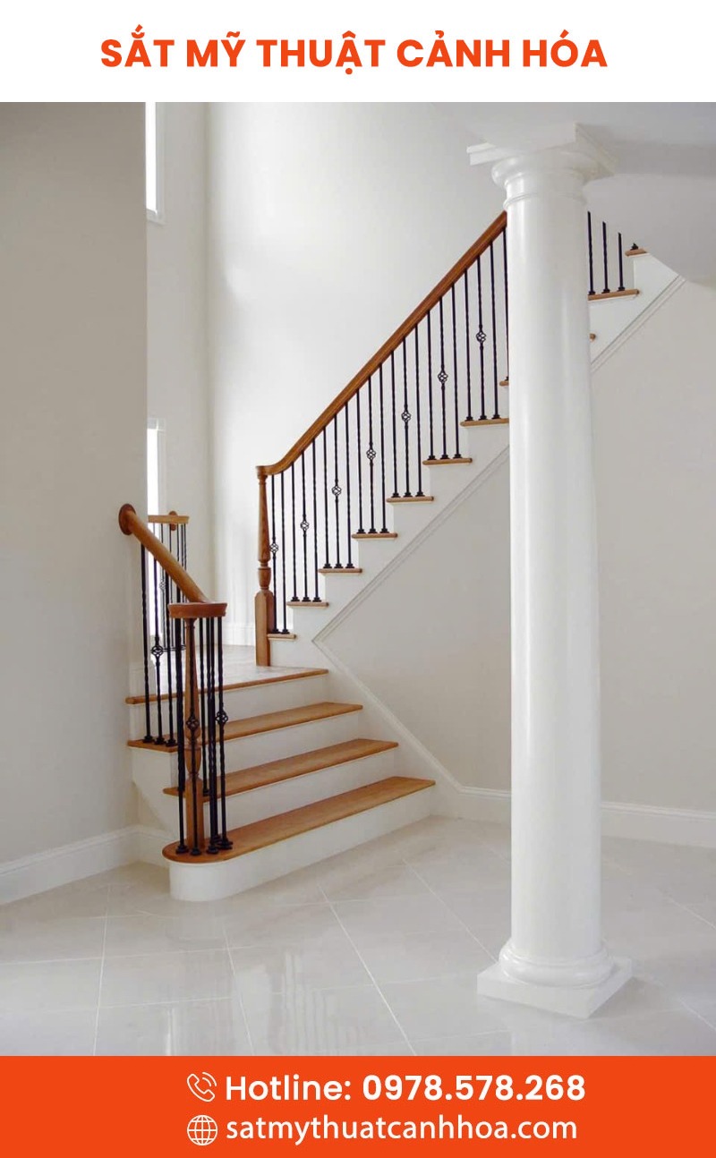 cau thang mt 102 - Cầu Thang Sắt Mỹ Thuật CTS-102