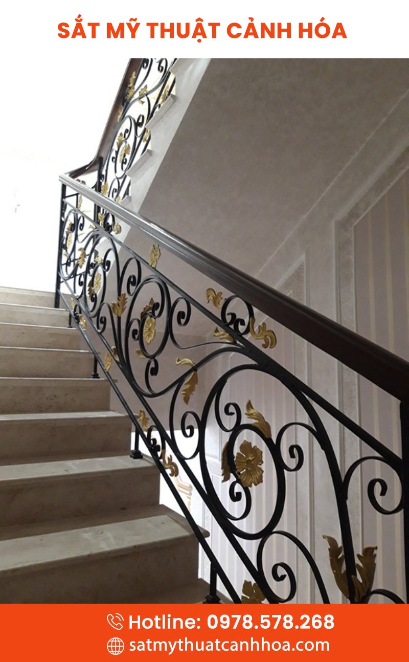 cau thang mt 138 - Cầu Thang Sắt Mỹ Thuật CTS-138