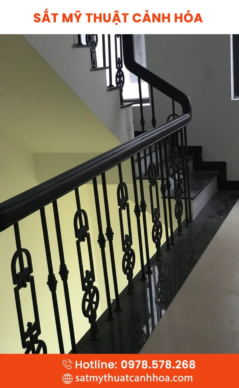 cau thang mt 43 - Cầu Thang Sắt Mỹ Thuật CTS-43