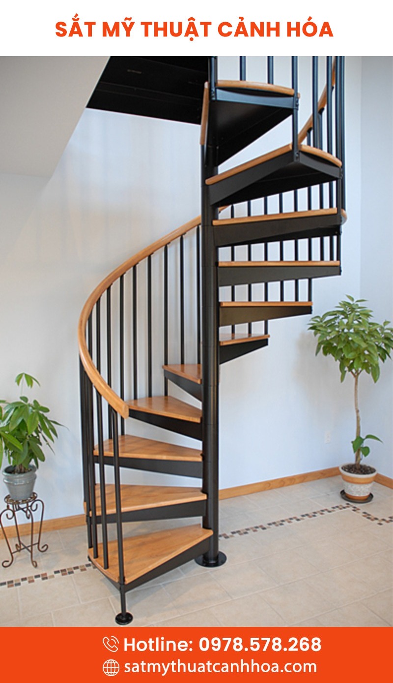 cau thang xoan oc 13 - Cầu Thang Xoắn Ốc CTO-13