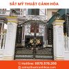 cong sat mt 2 canh 54 - Cổng Sắt Mỹ Thuật 2 Cánh CSM-54
