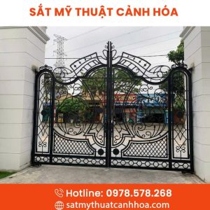 Cổng Sắt Mỹ Thuật 2 Cánh CSM-55