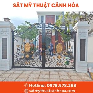 Cổng Sắt Mỹ Thuật 2 Cánh CSM-56