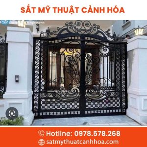 Cổng Sắt Mỹ Thuật 2 Cánh CSM-57