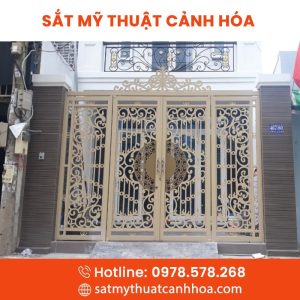 Cổng Sắt Mỹ Thuật 4 Cánh CMT-12