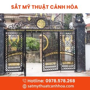Cổng Sắt Mỹ Thuật 4 Cánh CMT-02
