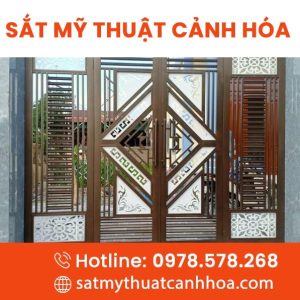 Cổng Sắt Mỹ Thuật 4 Cánh CMT-35
