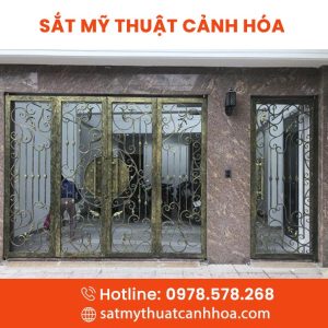 Cổng Sắt Mỹ Thuật 4 Cánh CMT-38