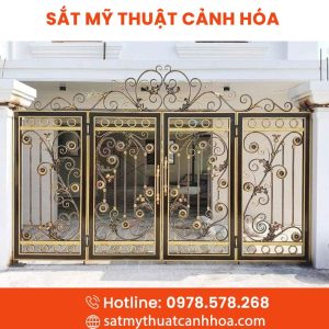 Cổng Sắt Mỹ Thuật 4 Cánh CMT-53