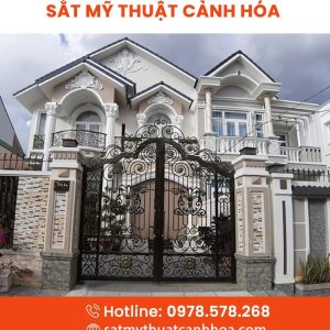 Cổng Sắt Mỹ Thuật 4 Cánh CMT-56