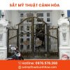 cong sat mt 4 canh 59 - Cổng Sắt Mỹ Thuật 4 Cánh CMT-59