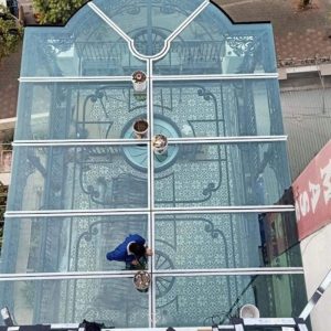 Mái Kính Sắt Mỹ Thuật MKS-113