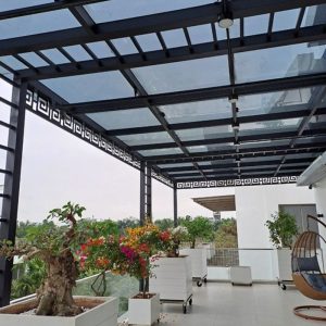 Mái Kính Sắt Mỹ Thuật MKS-117