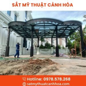 Mái Kính Sắt Mỹ Thuật MKS-123