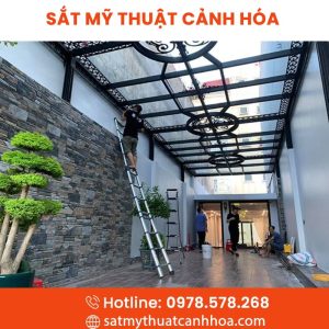 Mái Kính Sắt Mỹ Thuật MKS-126