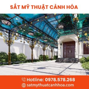 Mái Kính Sắt Mỹ Thuật MKS-129