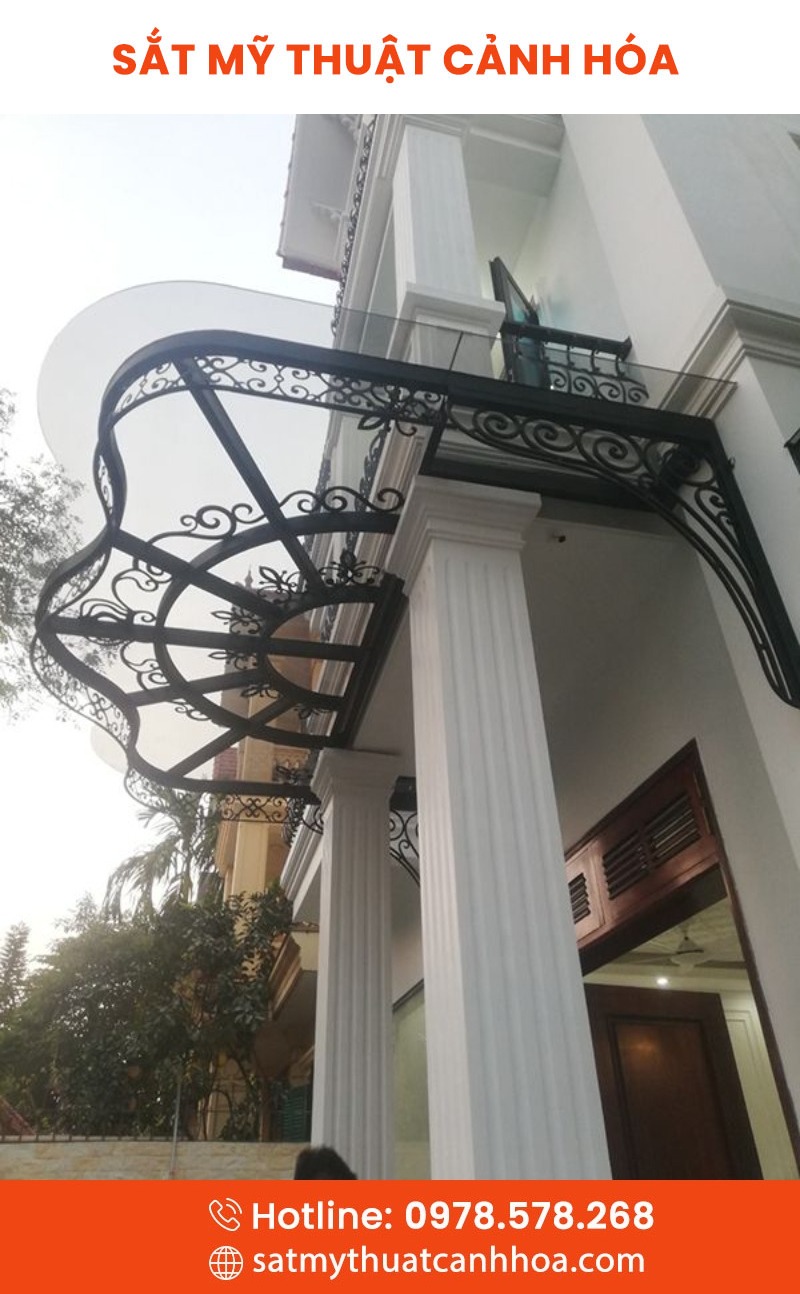 mai kinh 138 - Mái Kính Sắt Mỹ Thuật MKS-138