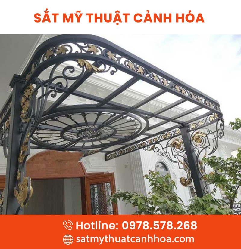 mai kinh 139 - Mái Kính Sắt Mỹ Thuật MKS-139