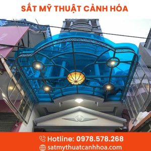 Mái Kính Sắt Mỹ Thuật MKS-143