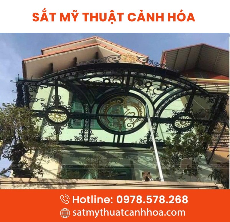 mai kinh 30 - Mái Kính Sắt Mỹ Thuật MKS-30