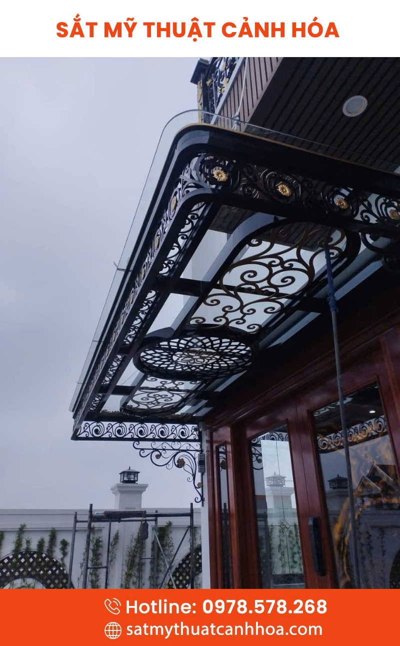 mai kinh 46 - Mái Kính Sắt Mỹ Thuật MKS-46