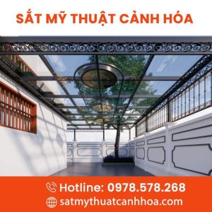 Mái Kính Sắt Mỹ Thuật MKS-74