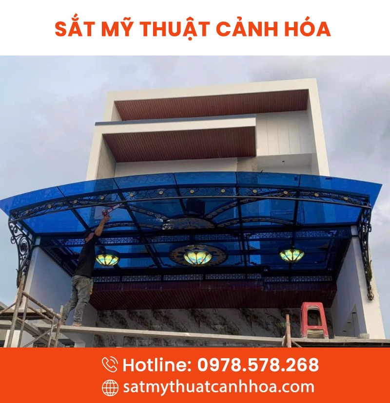 mai kinh 77 - Mái Kính Sắt Mỹ Thuật MKS-77